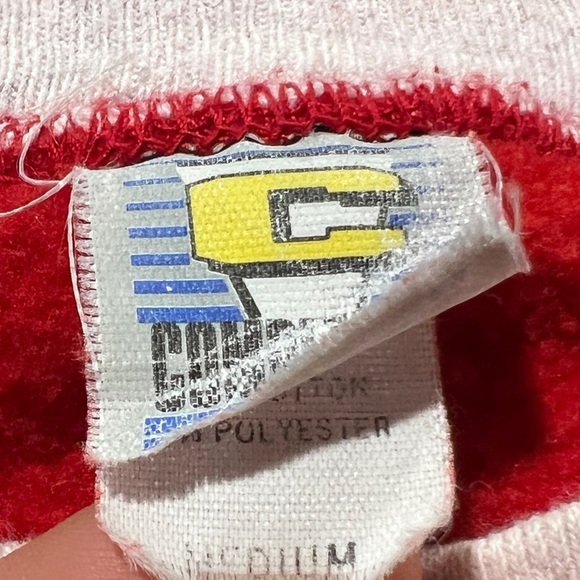 Vintage 1980s Nebraska Cornhuskers Red Sweatshirt Football Basketball 80s - Picture 7 of 7